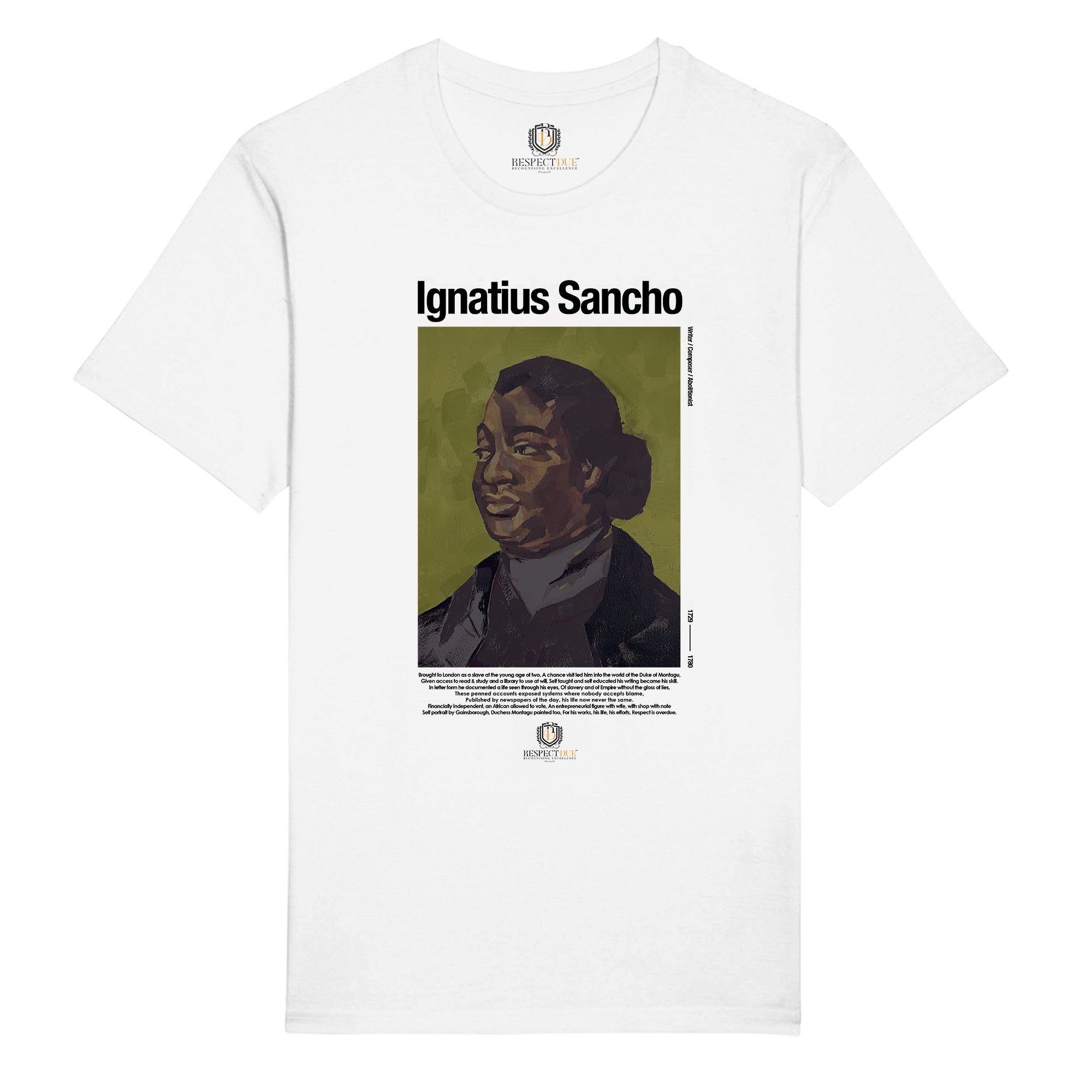 Ignatius Sancho Unisex Organic Cotton T-Shirt