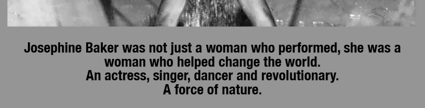 Josephine Baker Unisex Organic Cotton T-Shirt