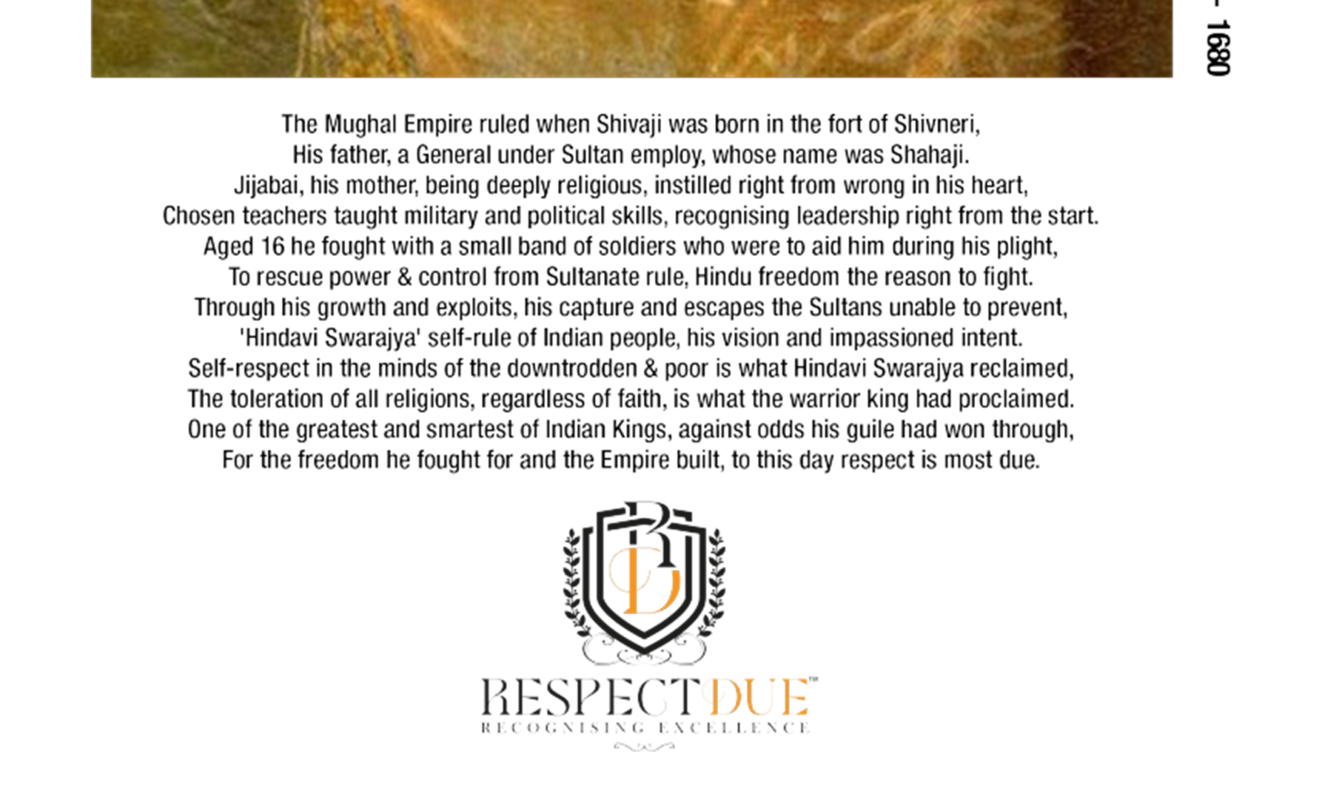Chhatrapati Shivaji Maharaj Unisex Organic Cotton T-Shirt
