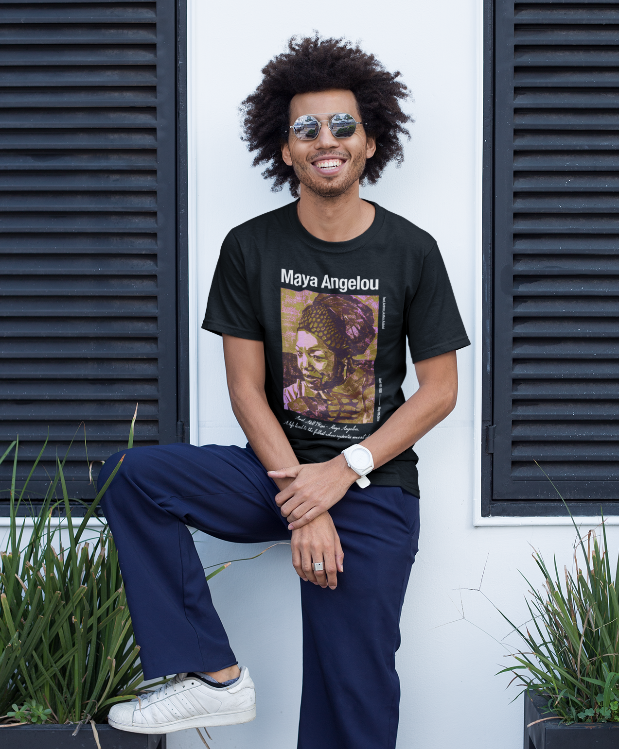 Maya Angelou Unisex Organic Cotton T-Shirt