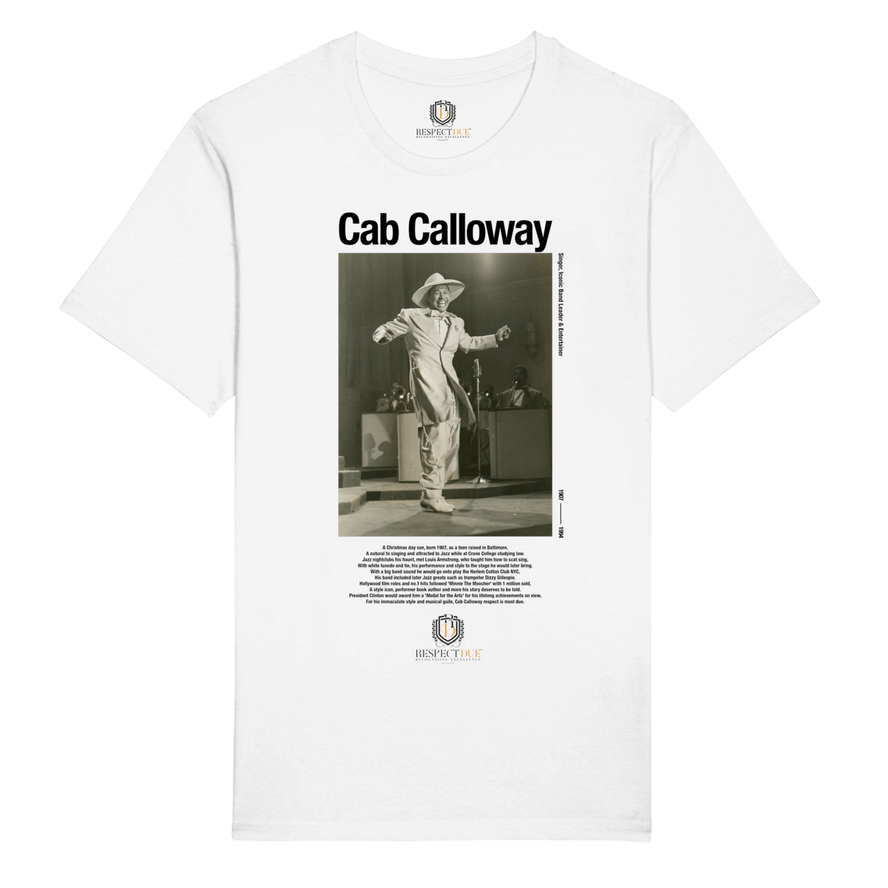 Cab Calloway Unisex Organic Cotton T-Shirt