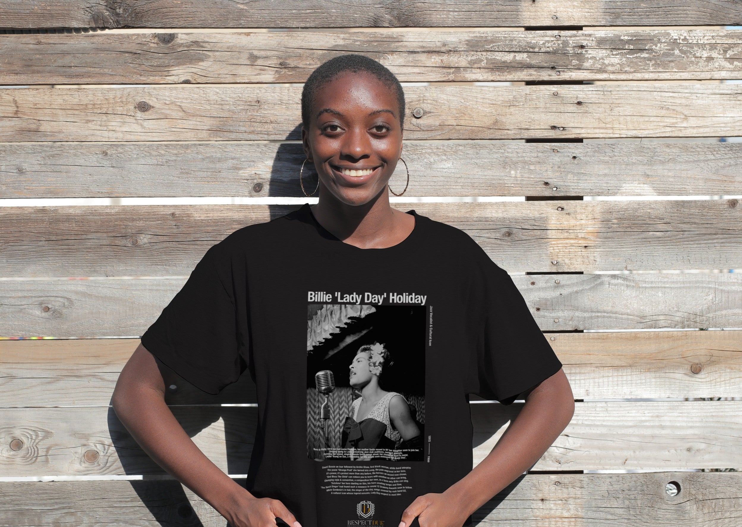 Billie Holiday Unisex Organic Cotton T-Shirt