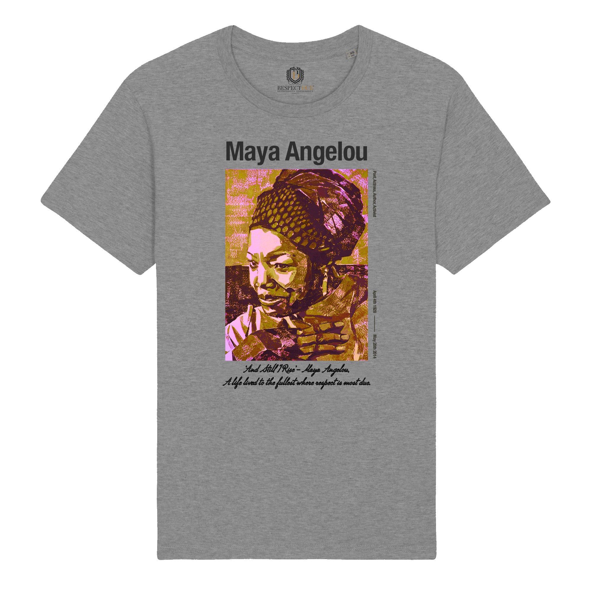 Maya Angelou Unisex Organic Cotton T-Shirt