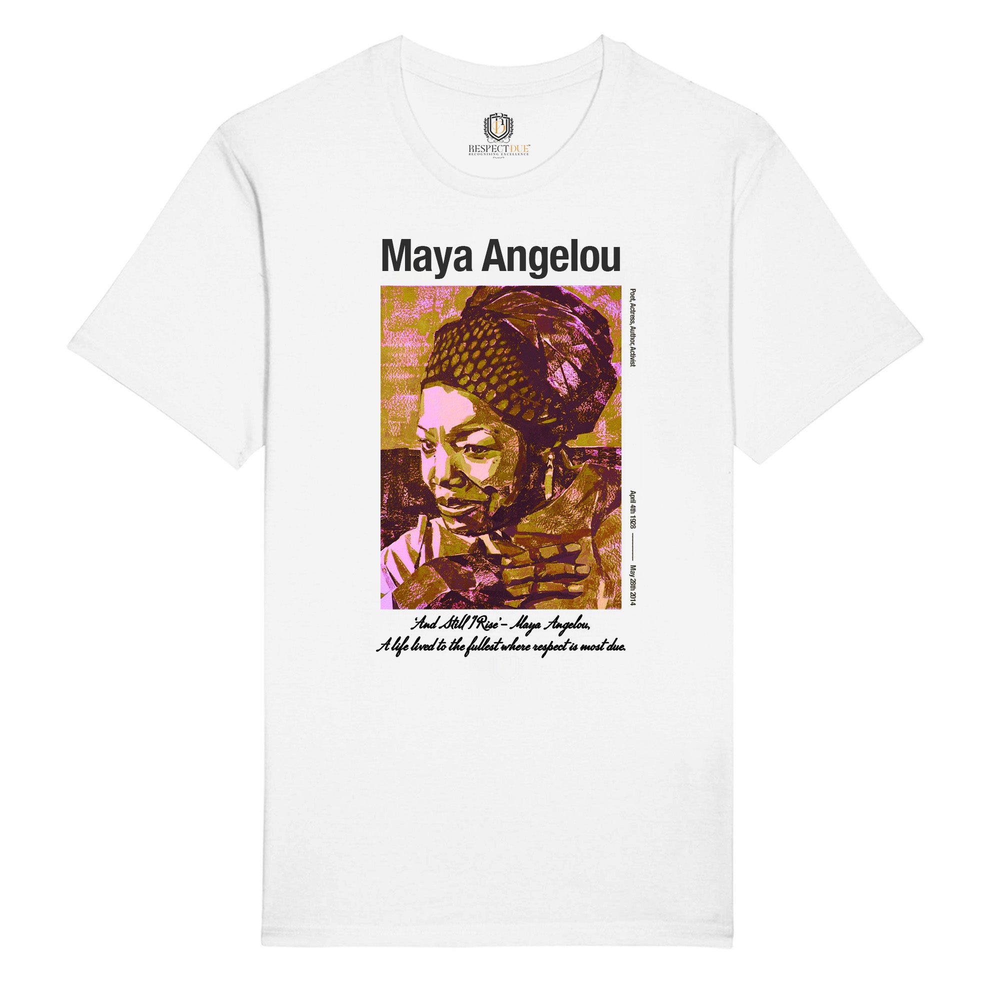 Maya Angelou Unisex Organic Cotton T-Shirt