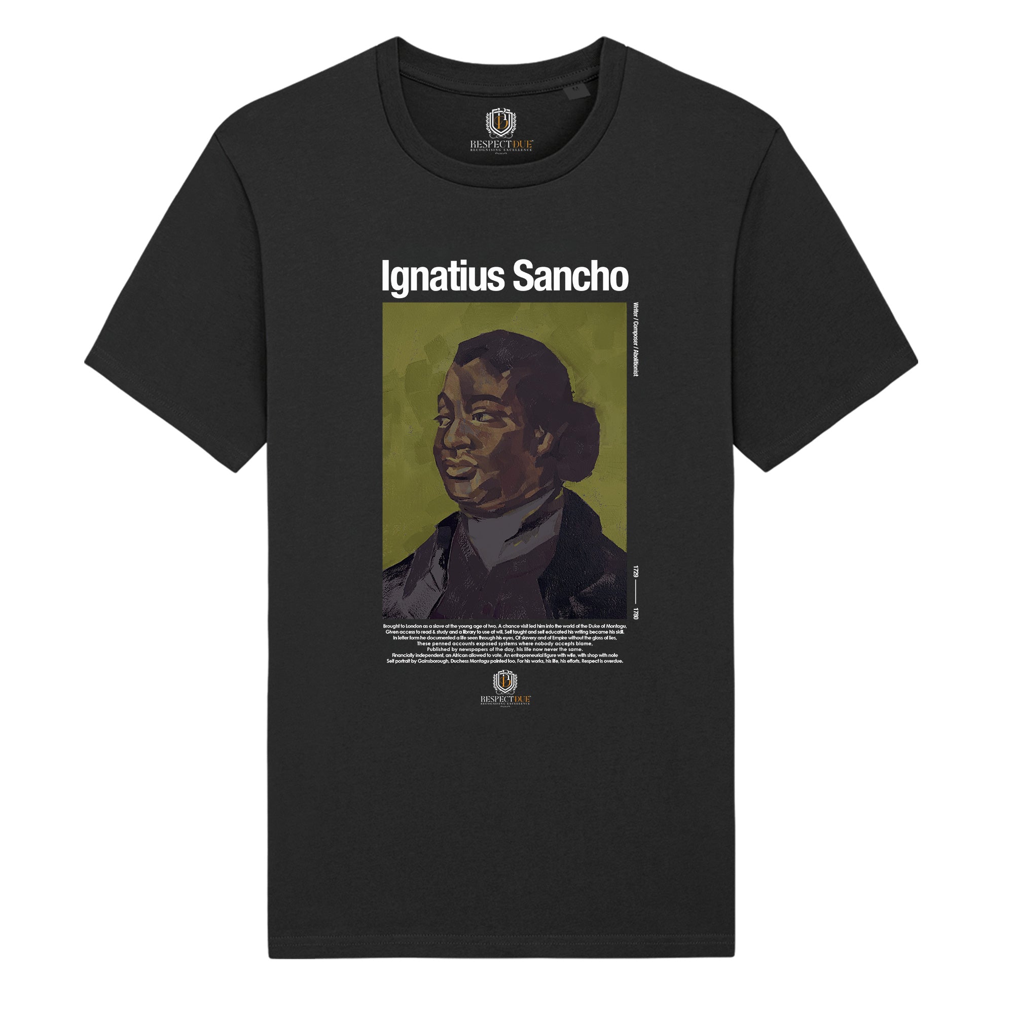 Ignatius Sancho Unisex Organic Cotton T-Shirt