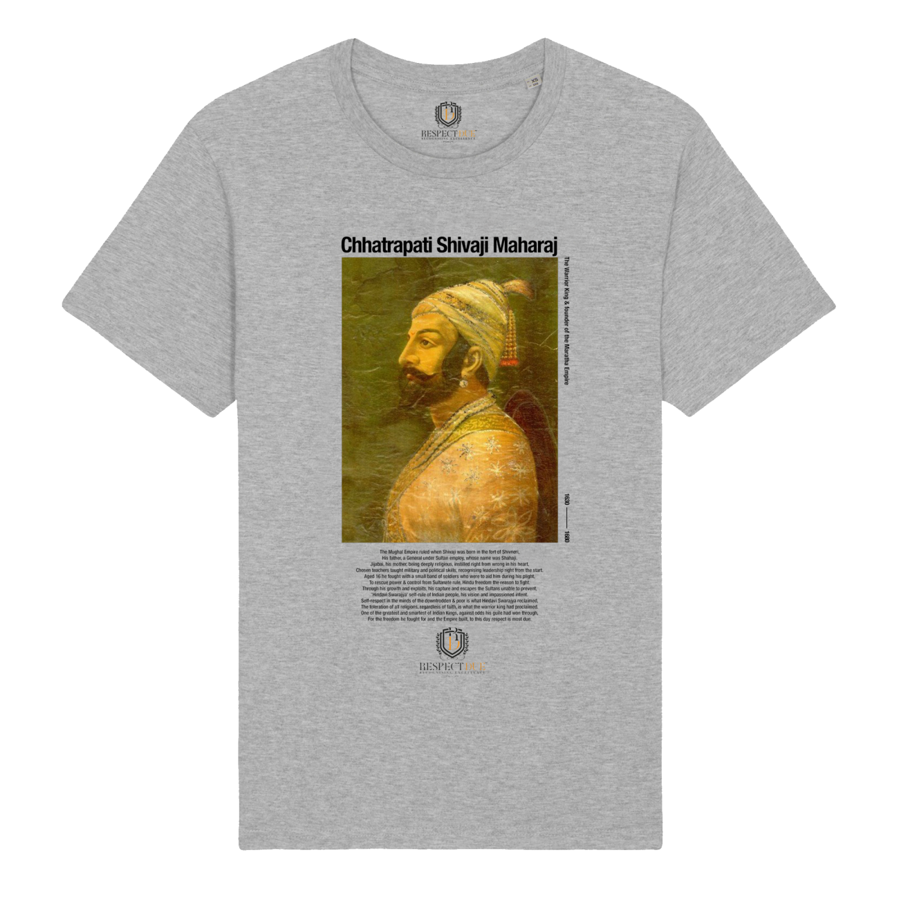 Chhatrapati Shivaji Maharaj Unisex Organic Cotton T-Shirt