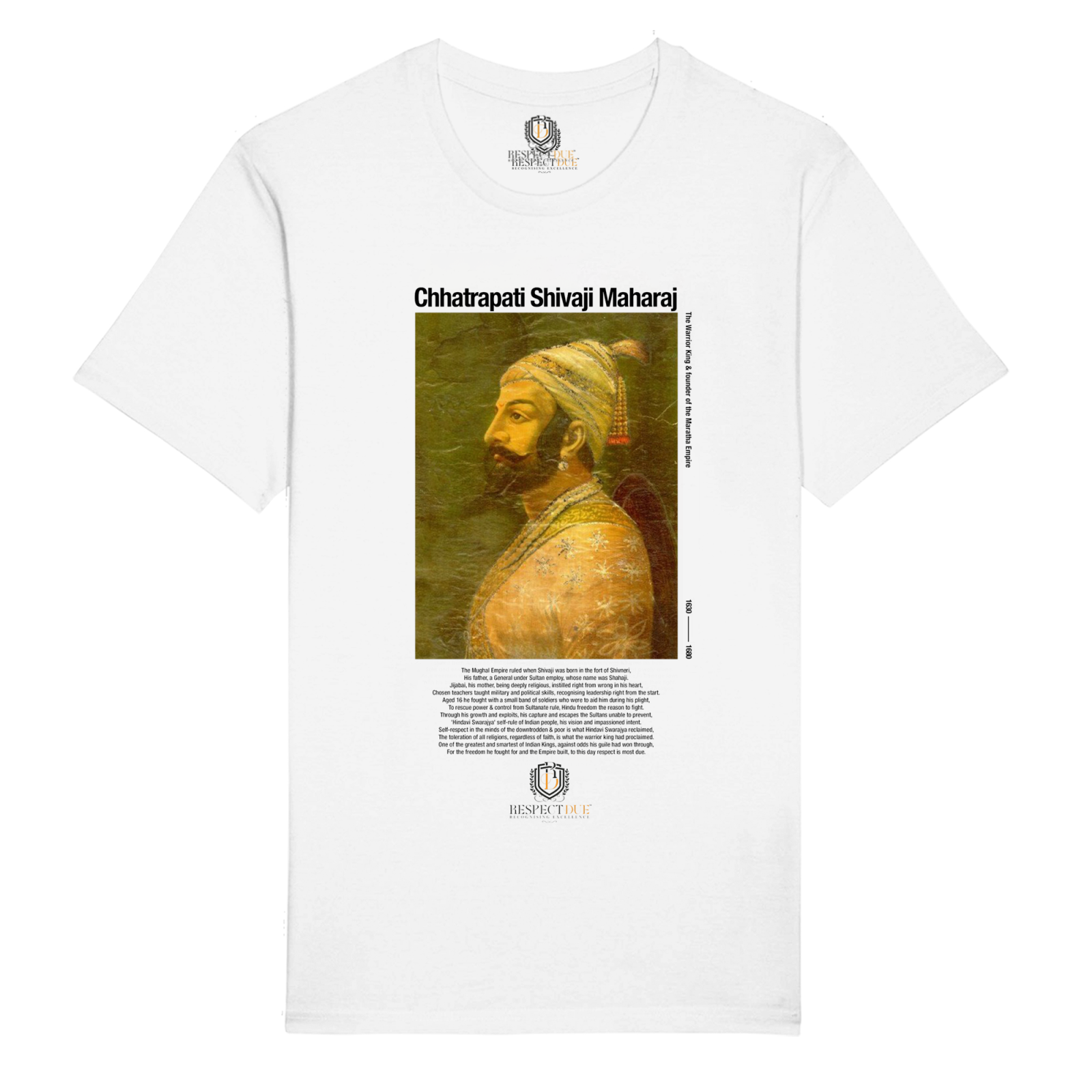 Chhatrapati Shivaji Maharaj Unisex Organic Cotton T-Shirt